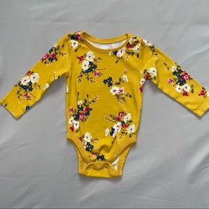Baby Girl’s Floral Onesie